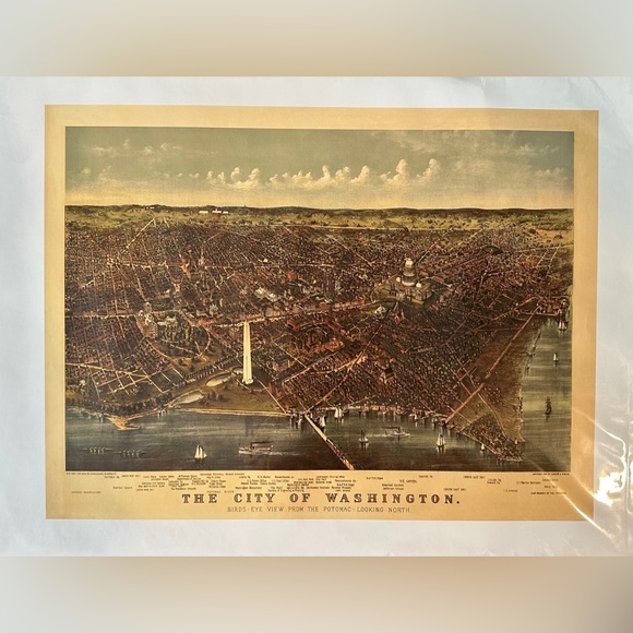 New in Wrap The City of Washington, DC Cityscape Lithograph Print Art 24 x 18 in - Picture 5 of 12